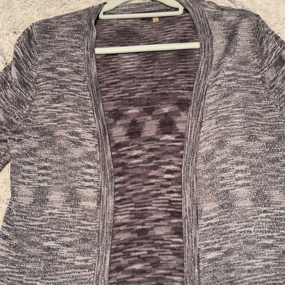 Gray Glitter Cardigan Ladies Large - Picture 9 of 9